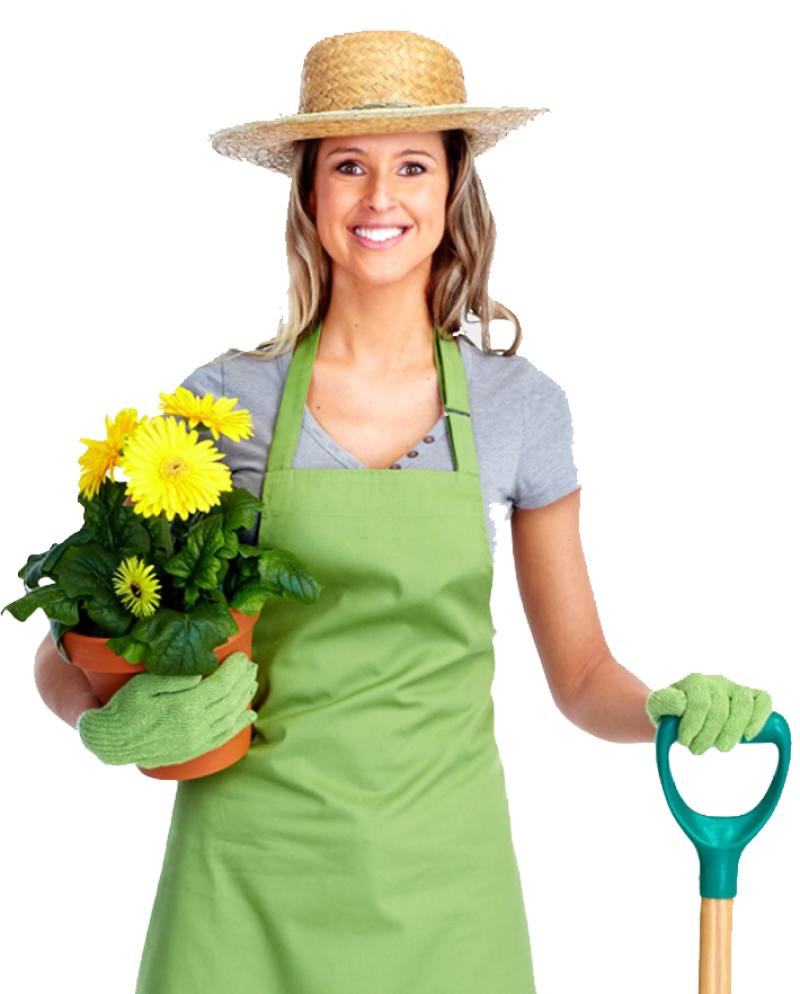 pretty woman gardener image